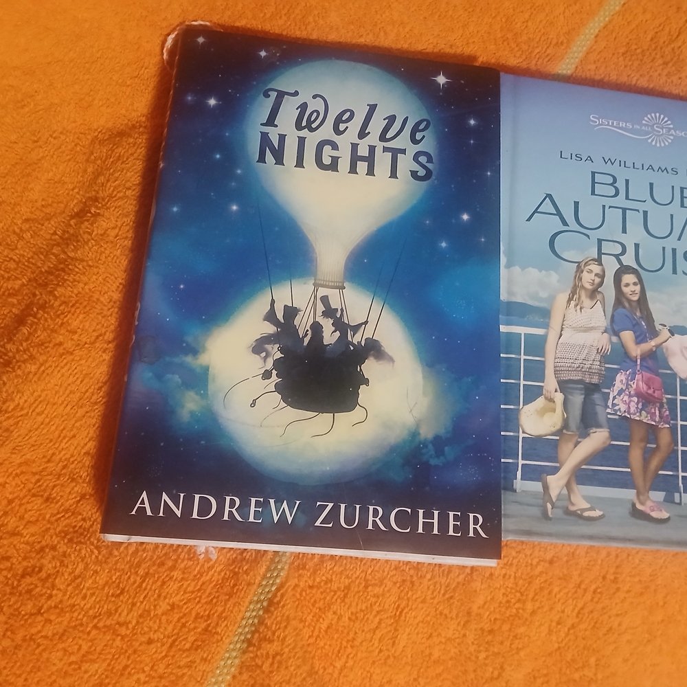 Blue and White Book Cover - Twelve Nights by Andrew Zurcher